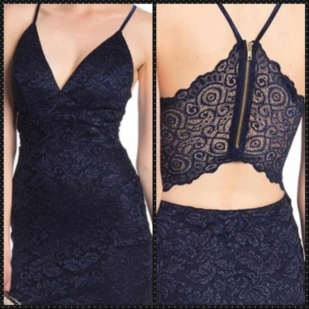 💰 SOLD 💰 Love Nickie Lew Navy Lace Dress